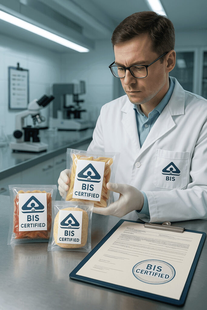 BIS certification process for food businesses in India ensuring product quality, safety, and regulatory compliance.
