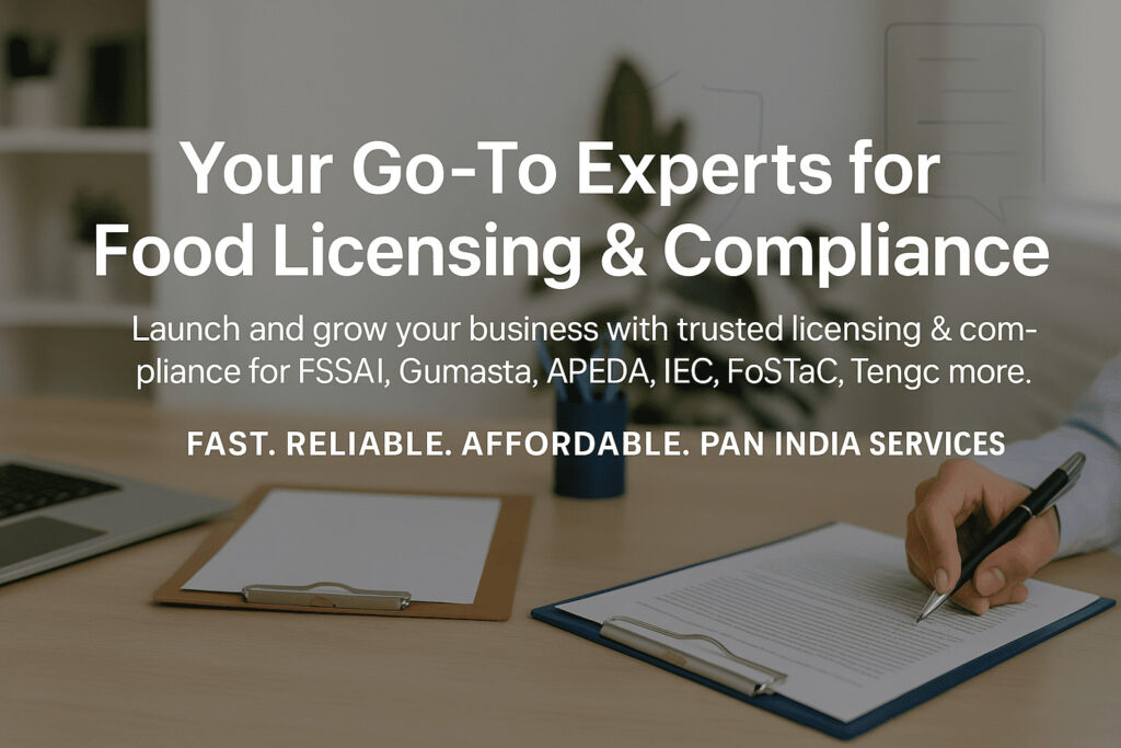 FSSAI License & Food Compliance Services FSSAI liscense Consultant