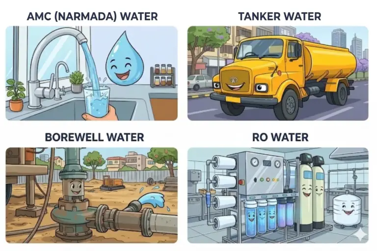 METRO WATER (AMC),TANKER WATER,BOREWELL WATER,RO WATER Testing in Ahmedabad.